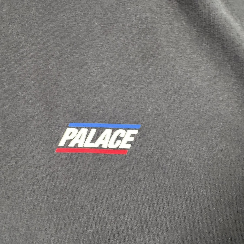 Palace Skateboards Shirt Mens Medium Black Small Logo Short Sleeve Tee Skate - Picture 3 of 10